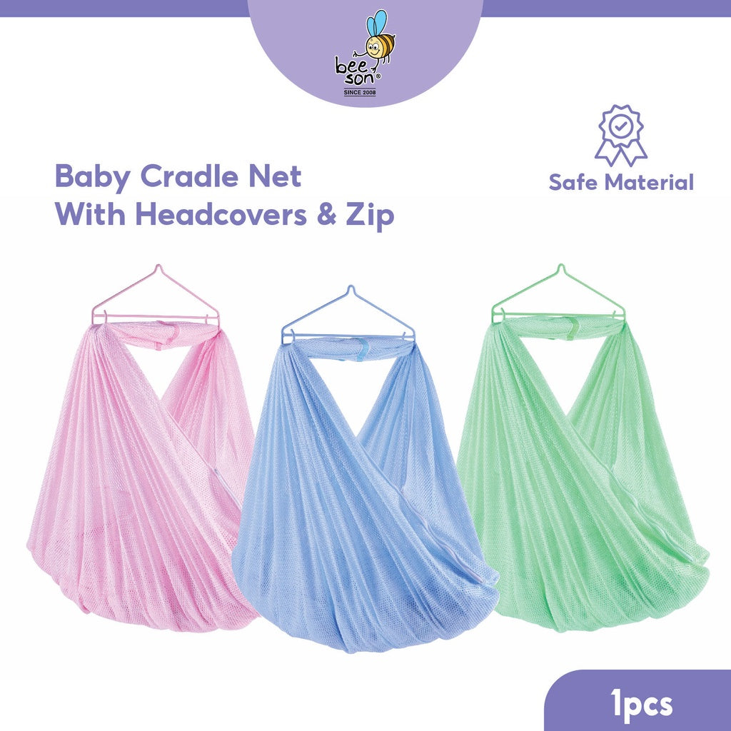 Beeson Baby Cradle Net WIth Headcover & Zipper 81040