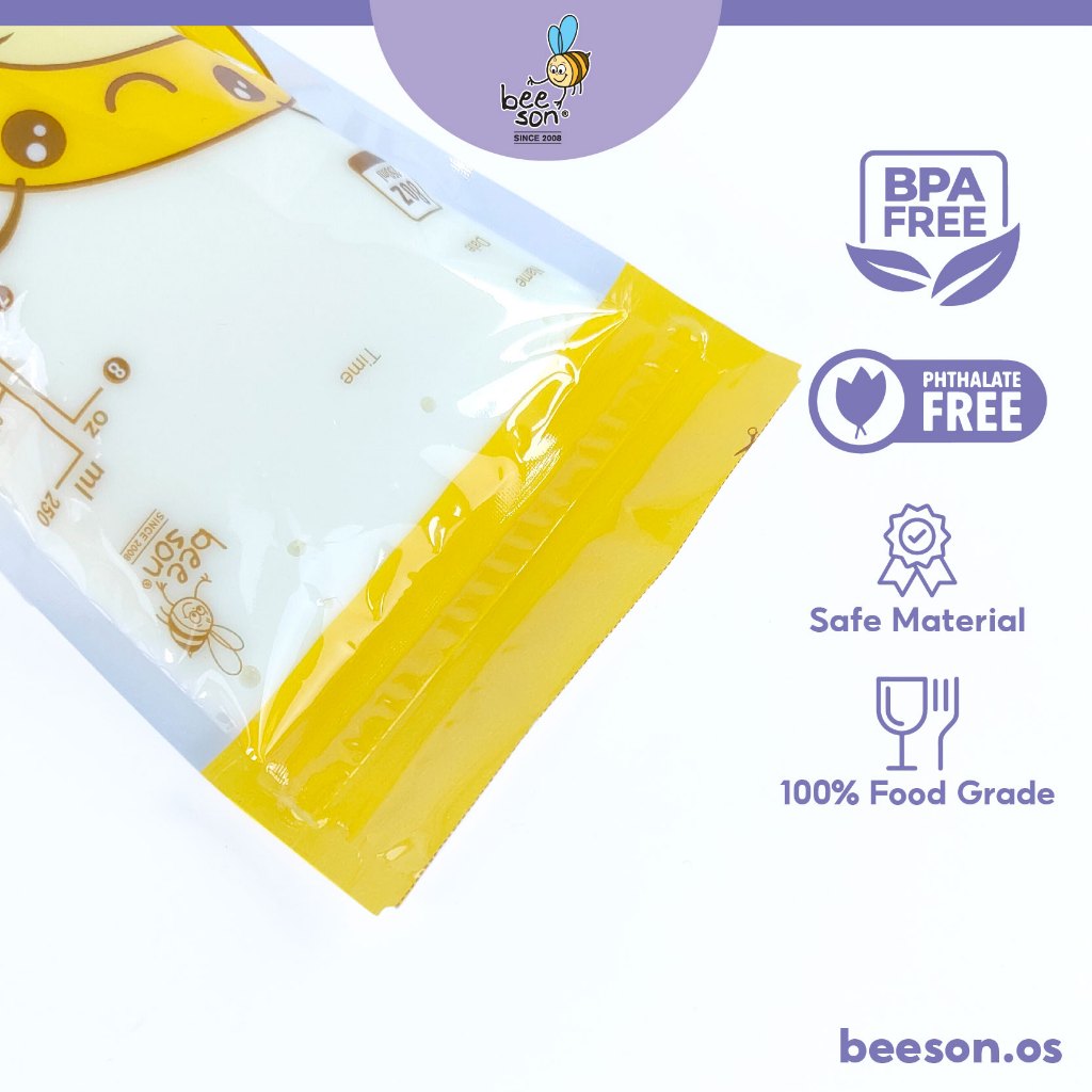 Beeson Breast Milk Storage Bags 25's (5oz/150ml) (8oz/250ml) 80700 80702