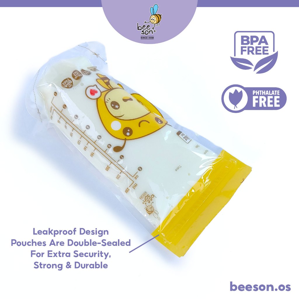 Beeson Breast Milk Storage Bags 25's (5oz/150ml) (8oz/250ml) 80700 80702