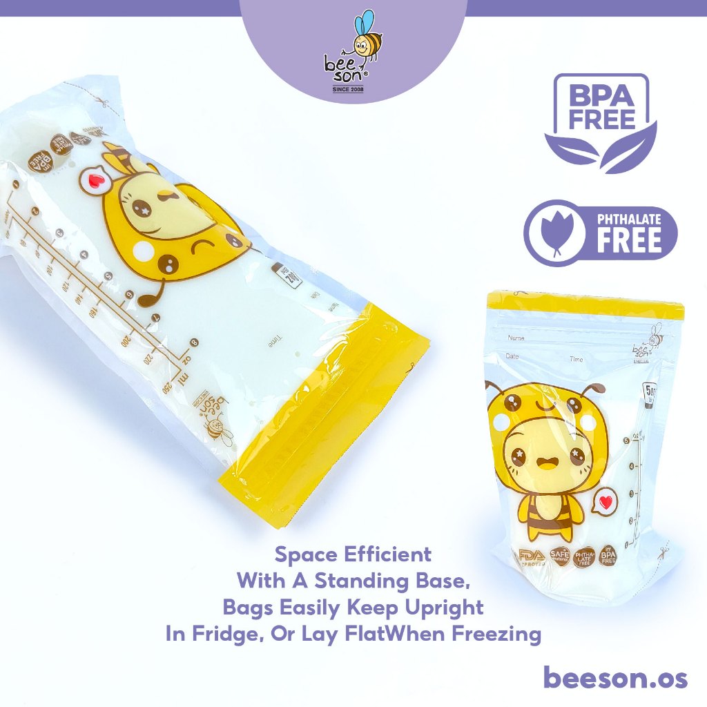 Beeson Breast Milk Storage Bags 25's (5oz/150ml) (8oz/250ml) 80700 80702