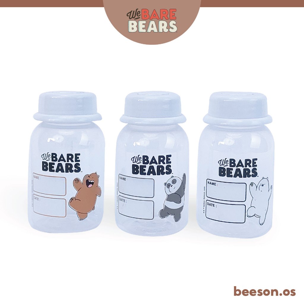 We Bare Bears 4oz/125ml 6in1 Breast Milk Storage Bottle 30403