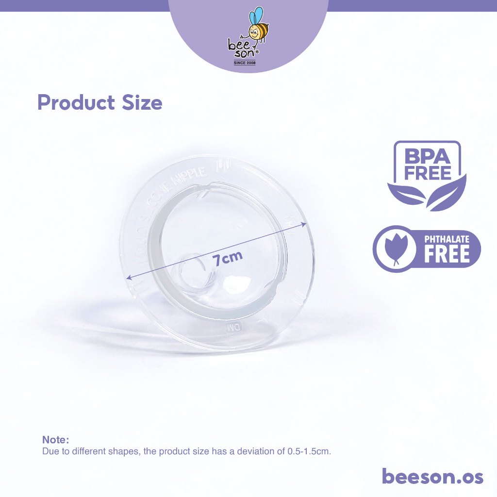 Beeson Silicone Super Wide Neck Teats (2 Pcs) 80161