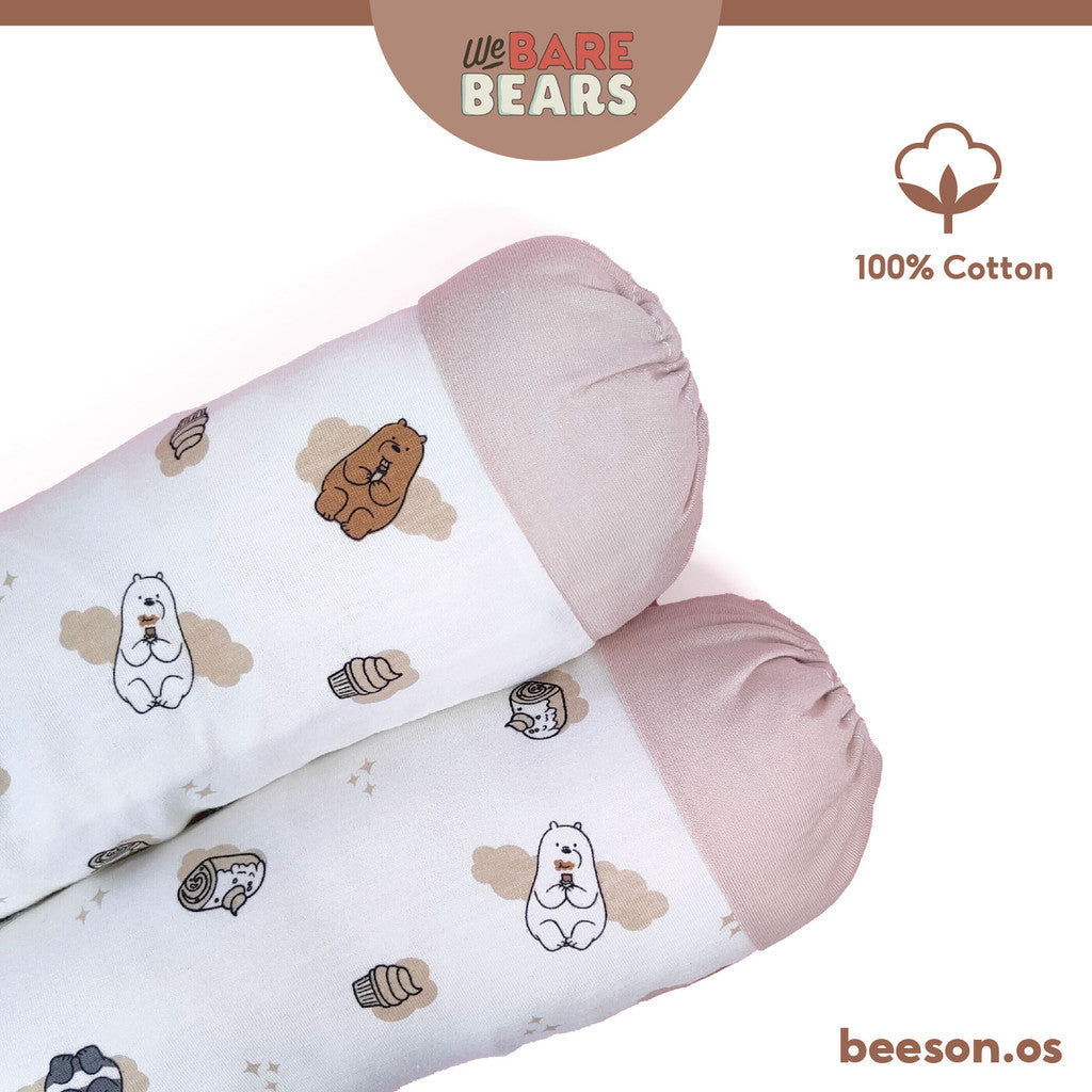 We Bare Bear 3in1 Baby Bedding Set With Pillow & Bolsters 30091 30093