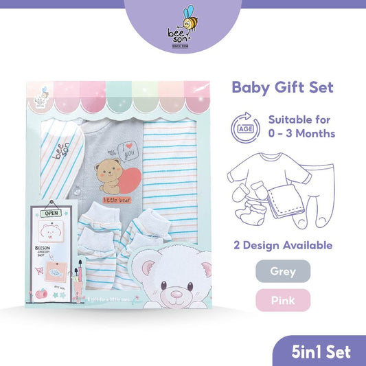 Beeson 5in1 Newborn Baby Boy / Girl Hamper Gift Set Box 81282