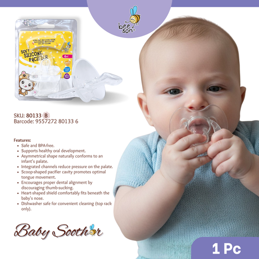 Beeson Soft Silicone Round Head Soother 80133