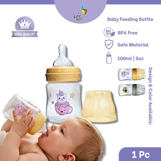Beeson 100ml | 5oz Baby Wide Neck Feeding Bottle 80510