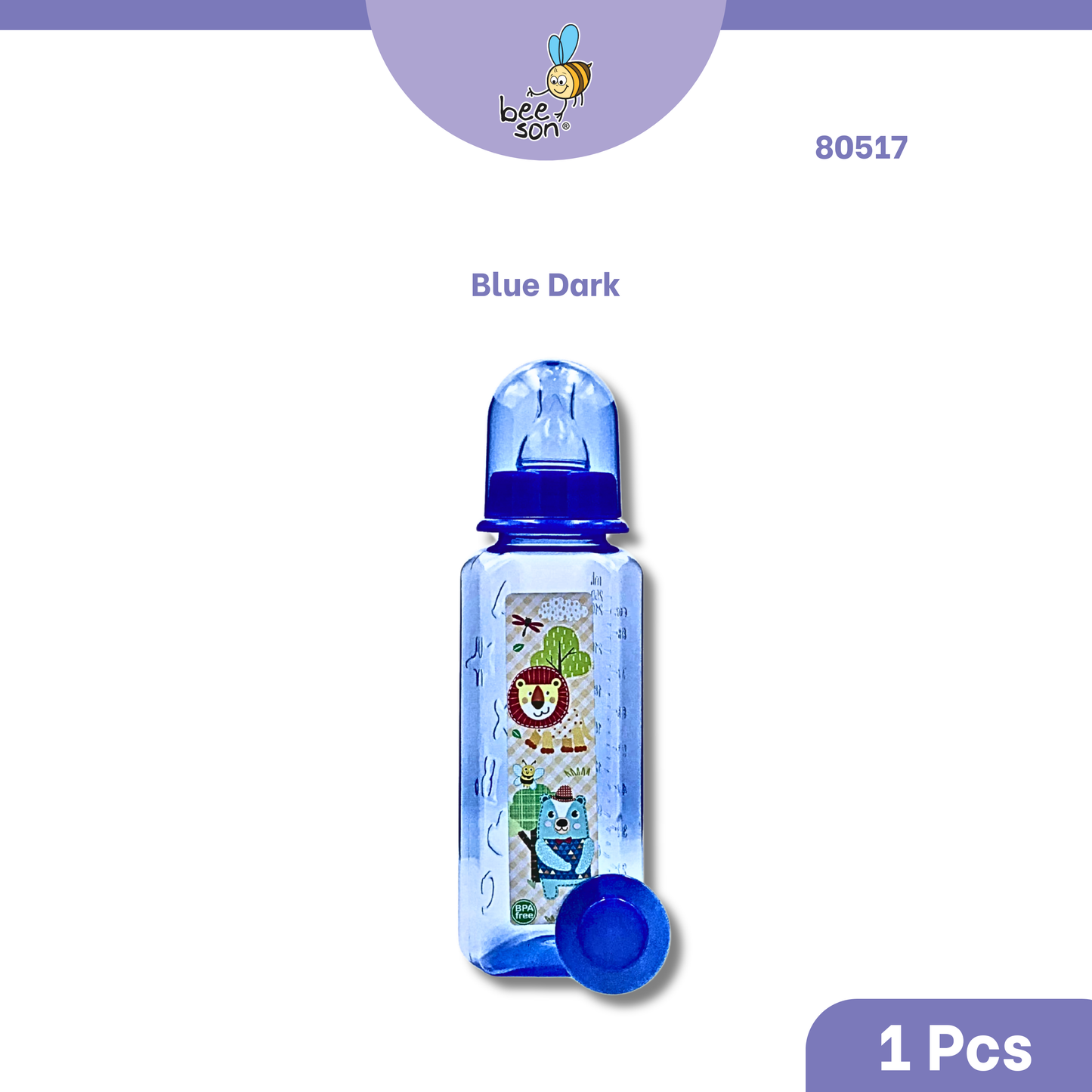 Beeson 8oz/250ml | 3in1 | Single Standard Neck Feeding Bottle 80517 | 80582