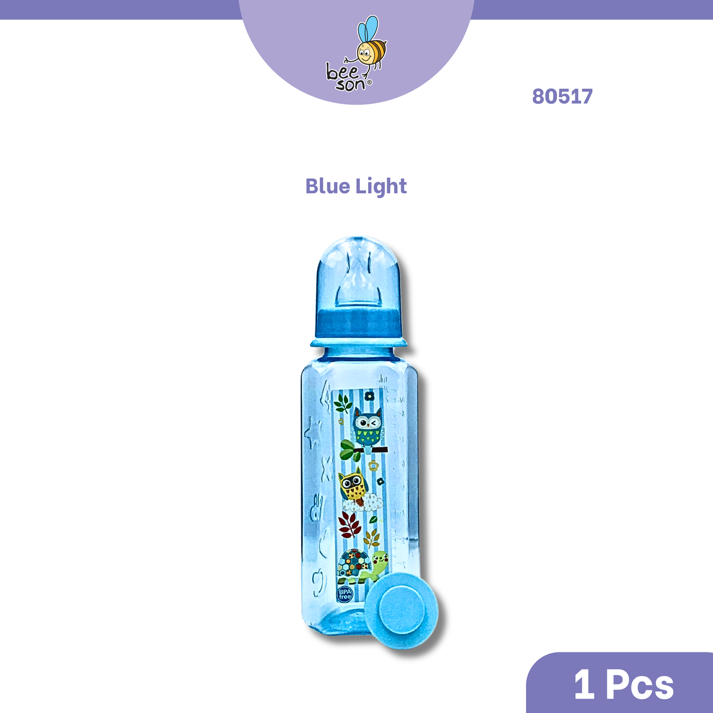 Beeson 8oz/250ml | 3in1 | Single Standard Neck Feeding Bottle 80517 | 80582