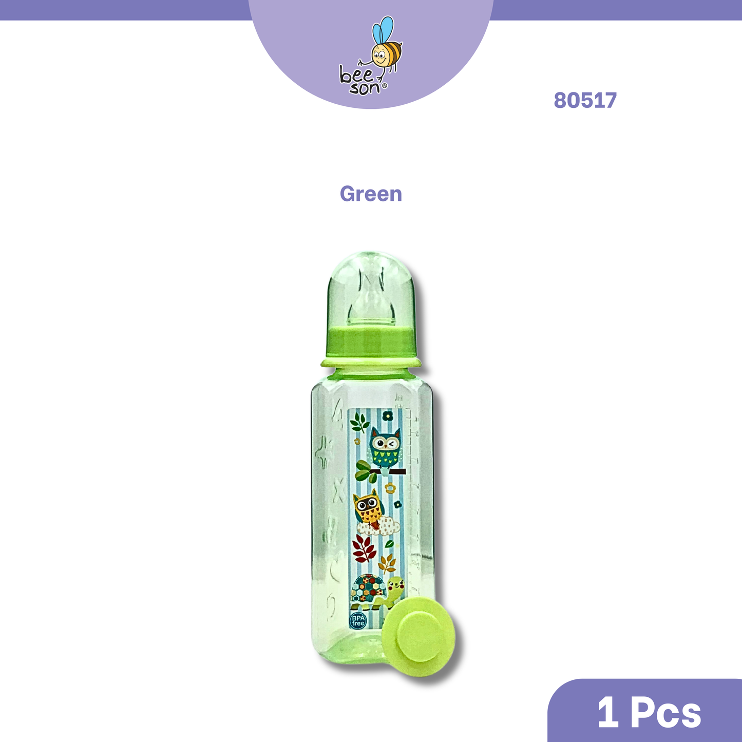 Beeson 8oz/250ml | 3in1 | Single Standard Neck Feeding Bottle 80517 | 80582