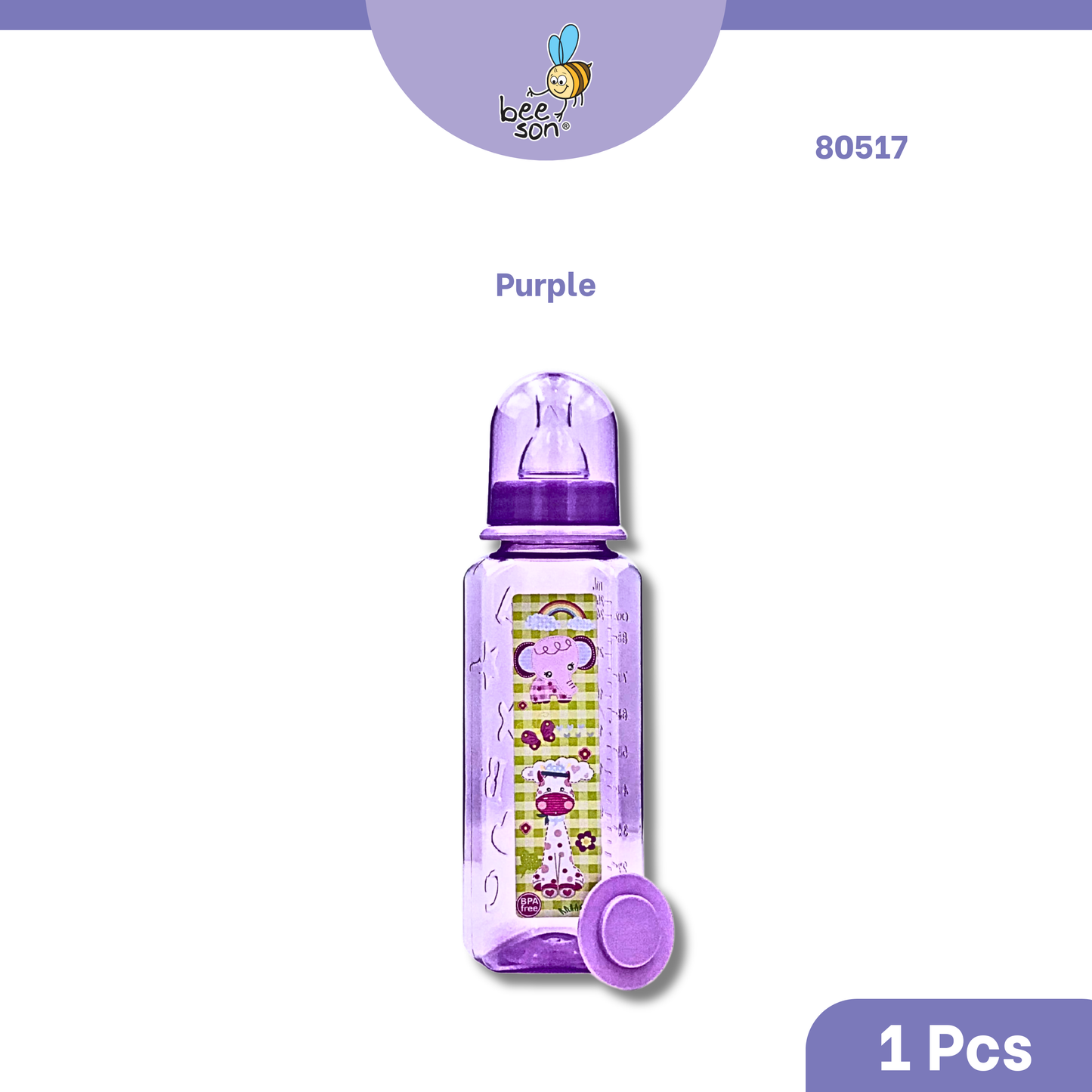 Beeson 8oz/250ml | 3in1 | Single Standard Neck Feeding Bottle 80517 | 80582