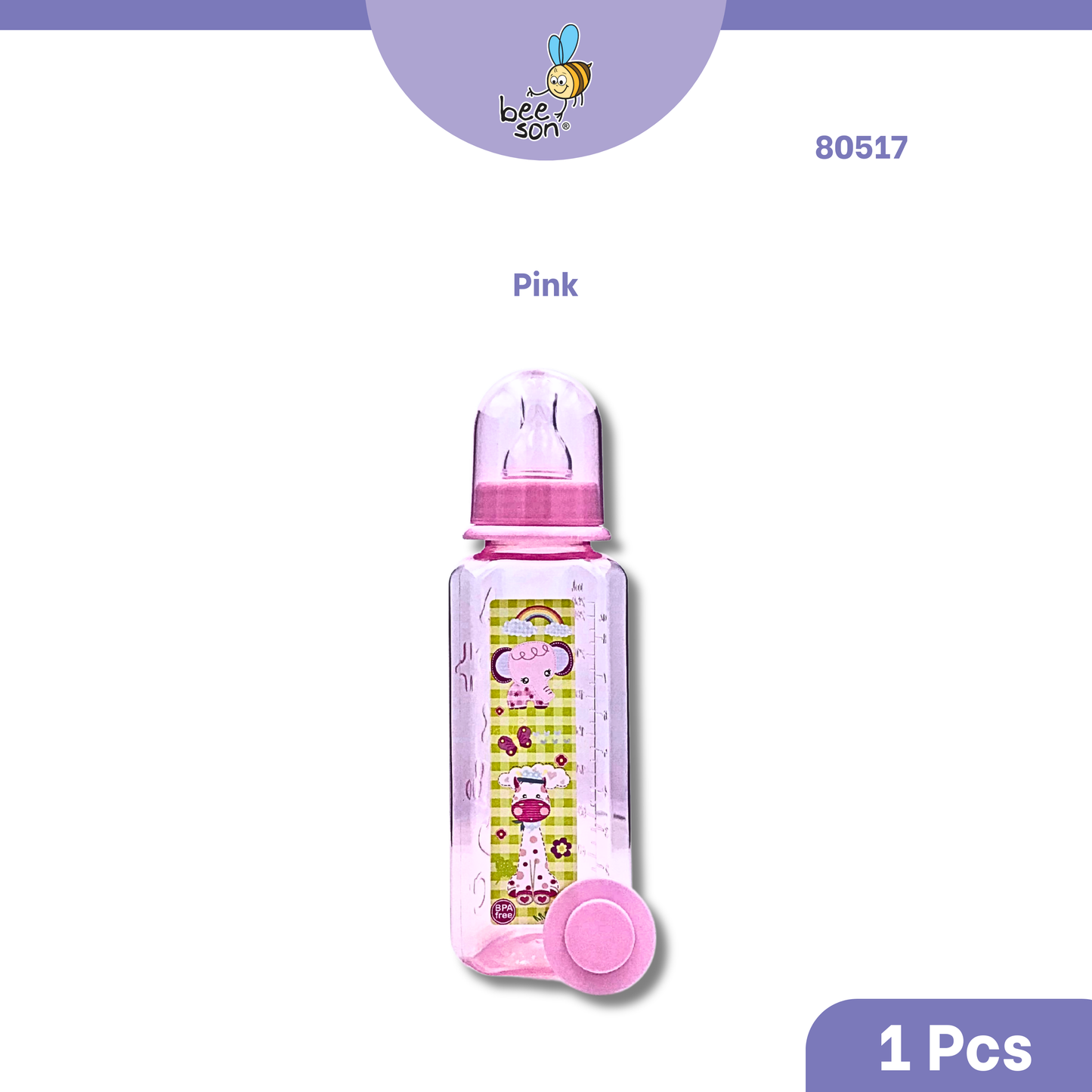 Beeson 8oz/250ml | 3in1 | Single Standard Neck Feeding Bottle 80517 | 80582