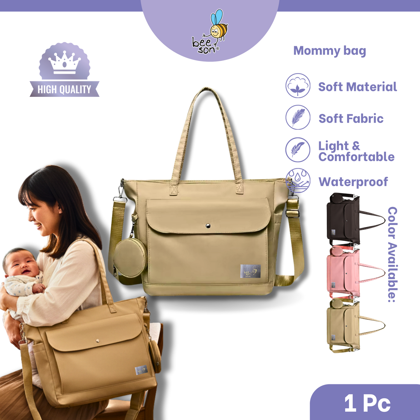 Beeson Multi-Functional Mommy Bags with Insulated Compartment | 80740