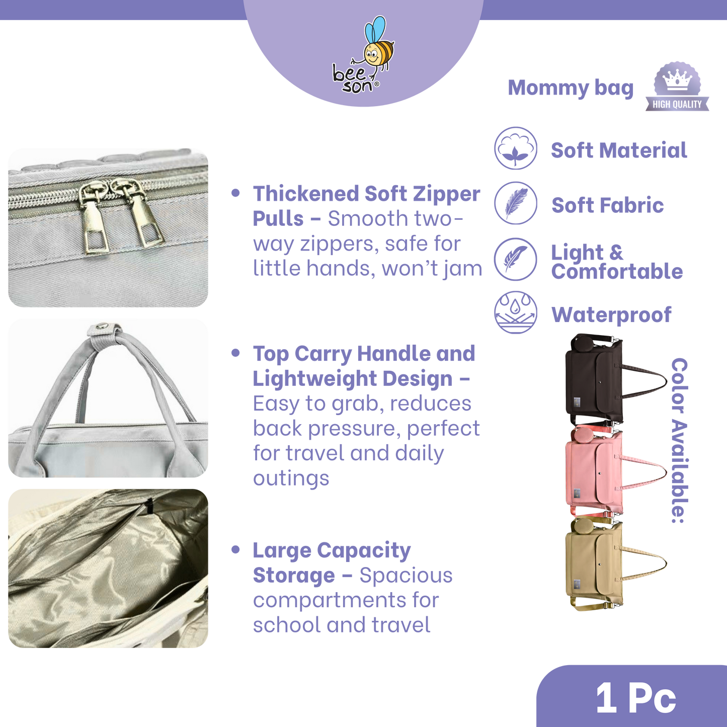 Beeson Multi-Functional Mommy Bags with Insulated Compartment | 80740