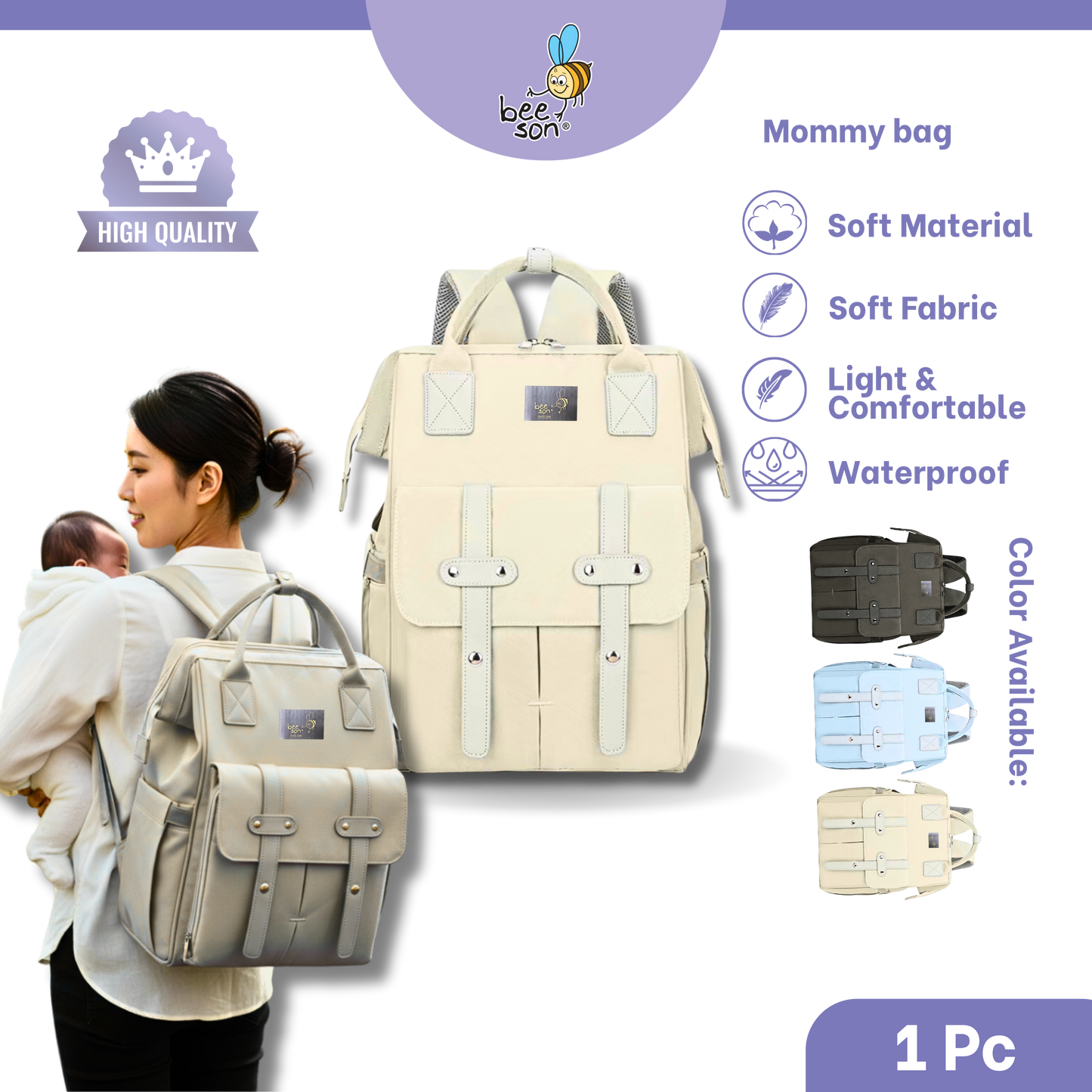 Beeson Multi-Functional Mommy Bags with Insulated Compartment | 80741