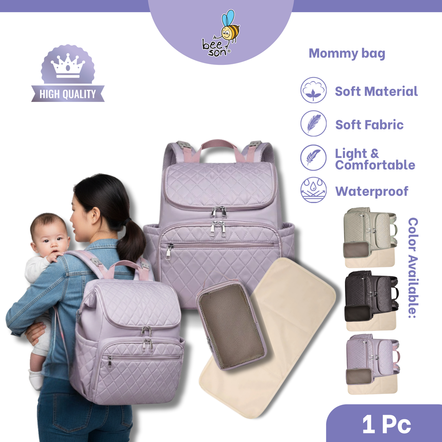 Beeson Multi-Functional Mommy Bags with Insulated Compartment | 80744