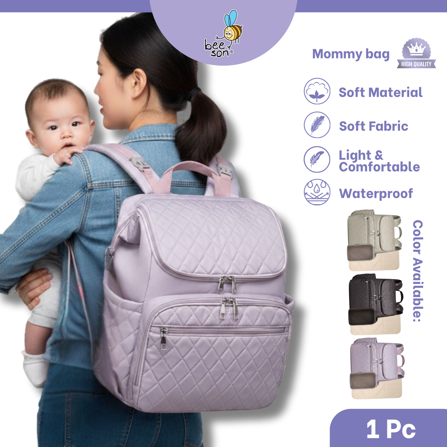 Beeson Multi-Functional Mommy Bags with Insulated Compartment | 80744