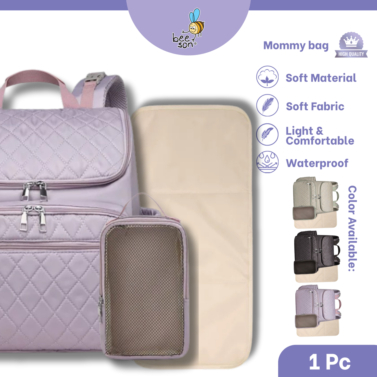 Beeson Multi-Functional Mommy Bags with Insulated Compartment | 80744