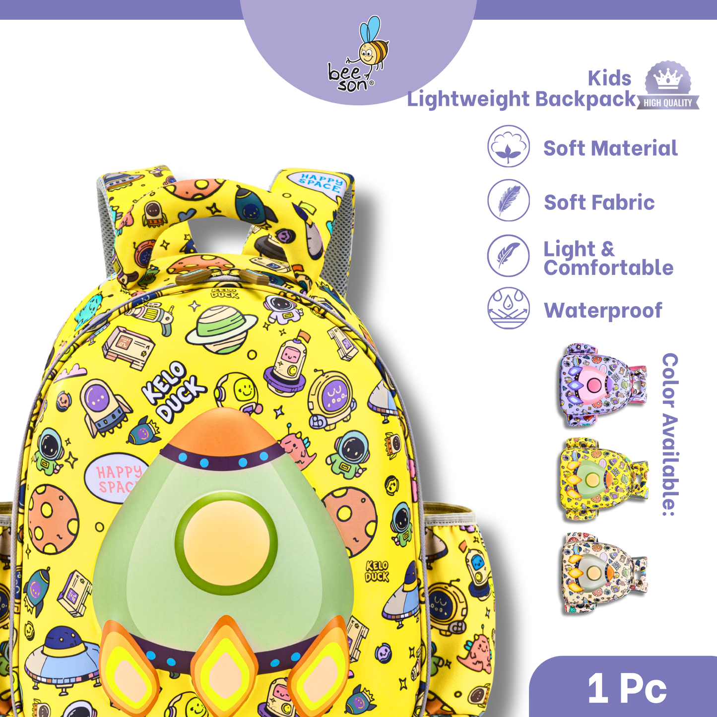 Beeson Kids Lightweight Backpack – Breathable, Comfortable & Easy Carry | 80760