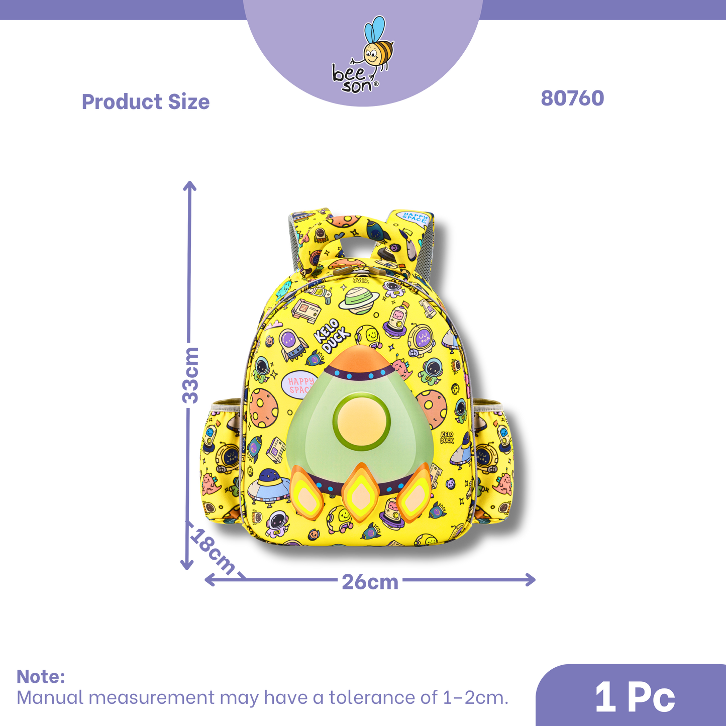 Beeson Kids Lightweight Backpack – Breathable, Comfortable & Easy Carry | 80760