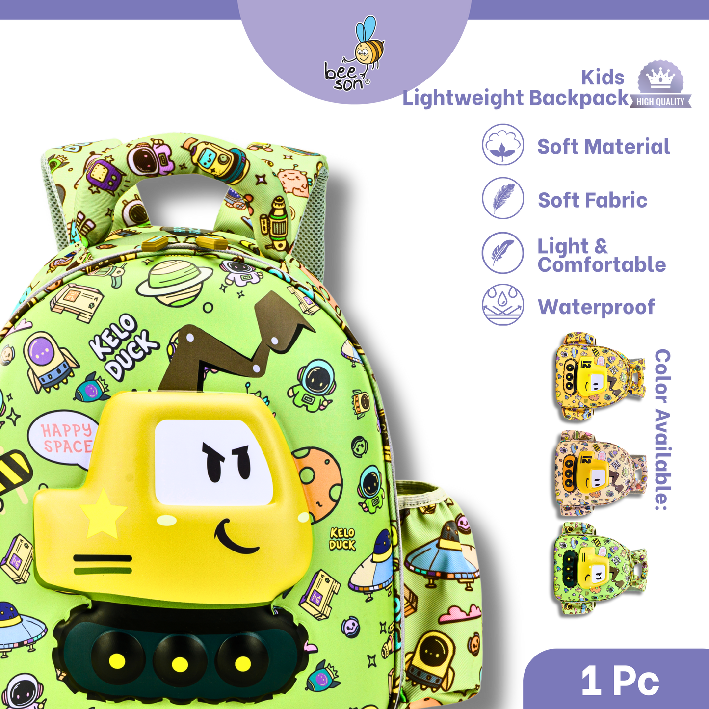 Beeson Kids Lightweight Backpack – Breathable, Comfortable & Easy Carry | 80762