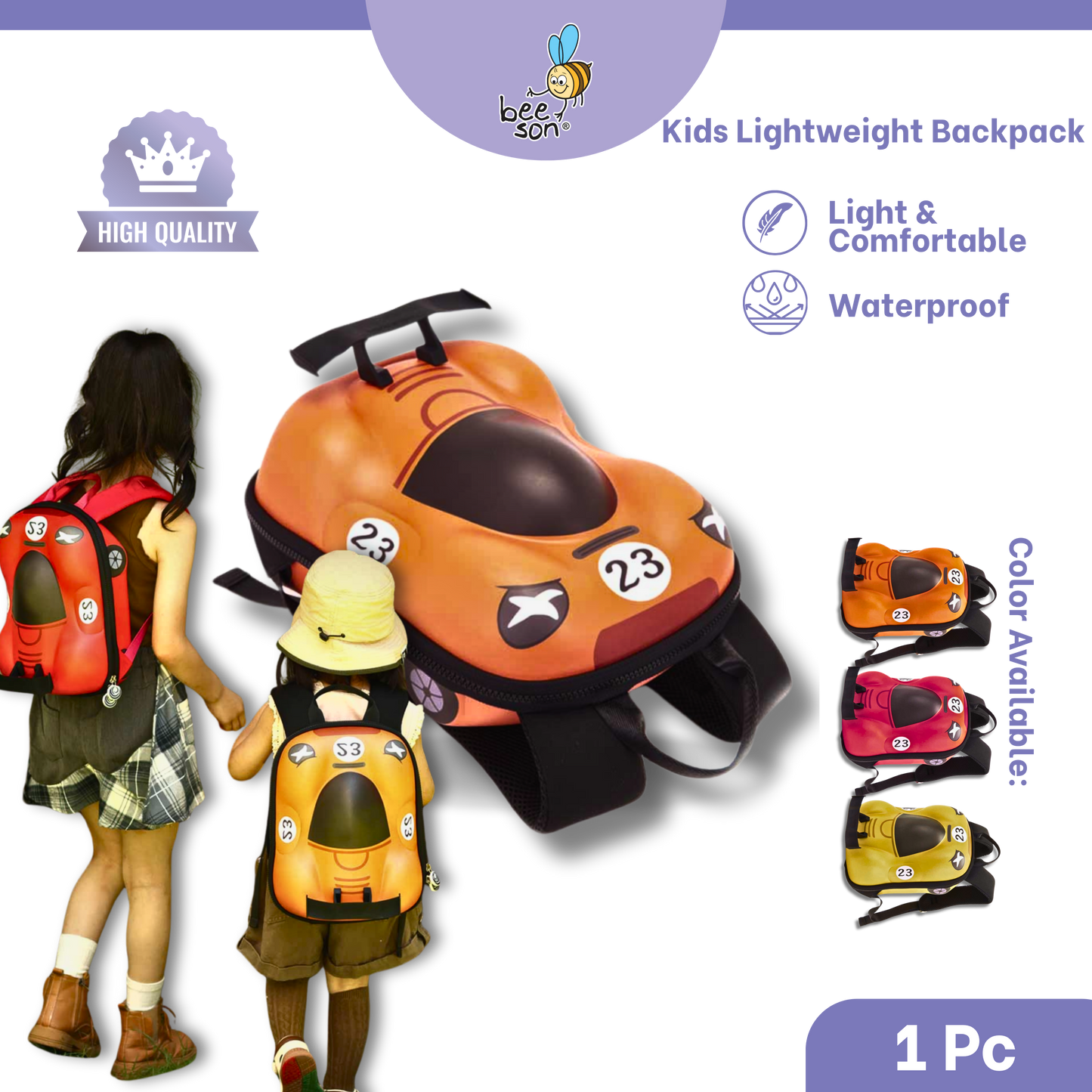 Beeson Kids Lightweight Backpack – Breathable, Comfortable & Easy Carry | 80766
