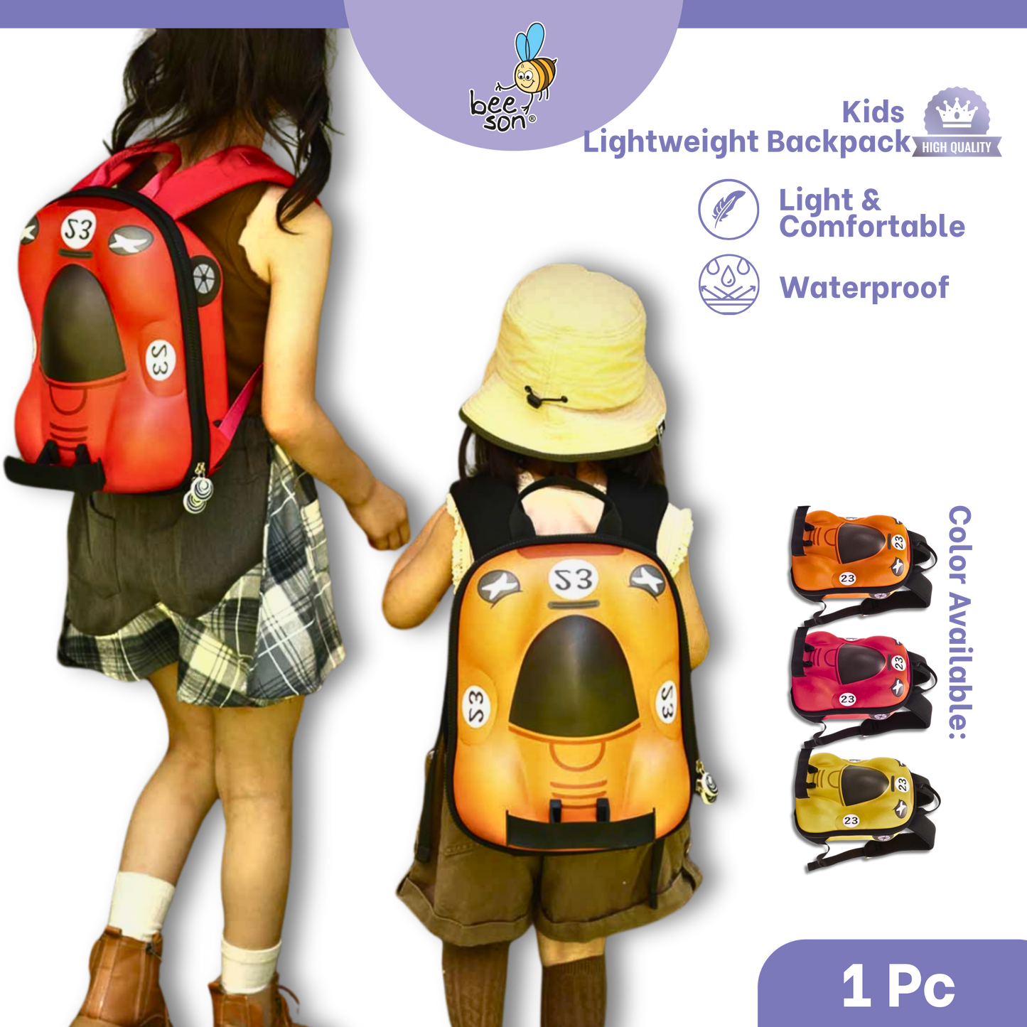 Beeson Kids Lightweight Backpack – Breathable, Comfortable & Easy Carry | 80766