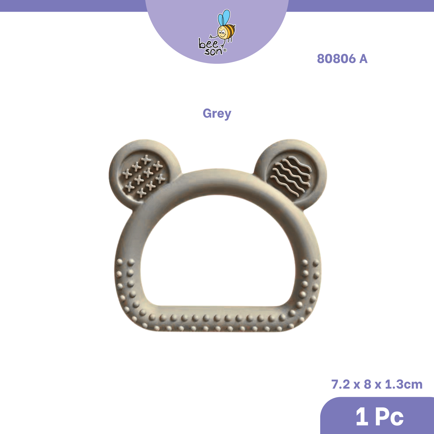 Beeson Soft Silicone Baby Bear Wrist Teether 80806