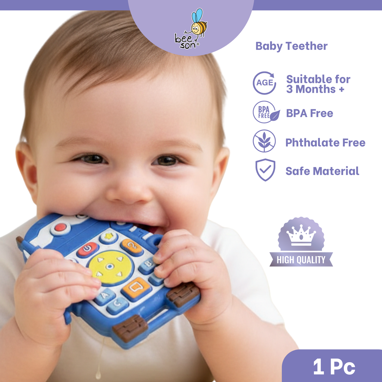 Beeson Soft Silicone Baby Teether 80813