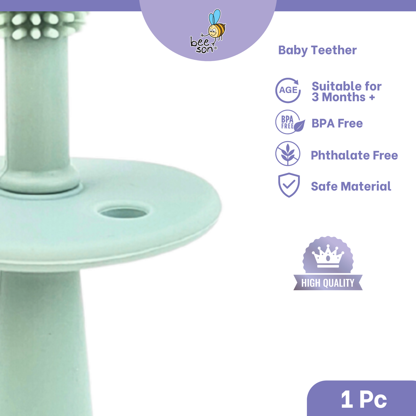 Beeson Soft Silicone Baby Teether 360 80816