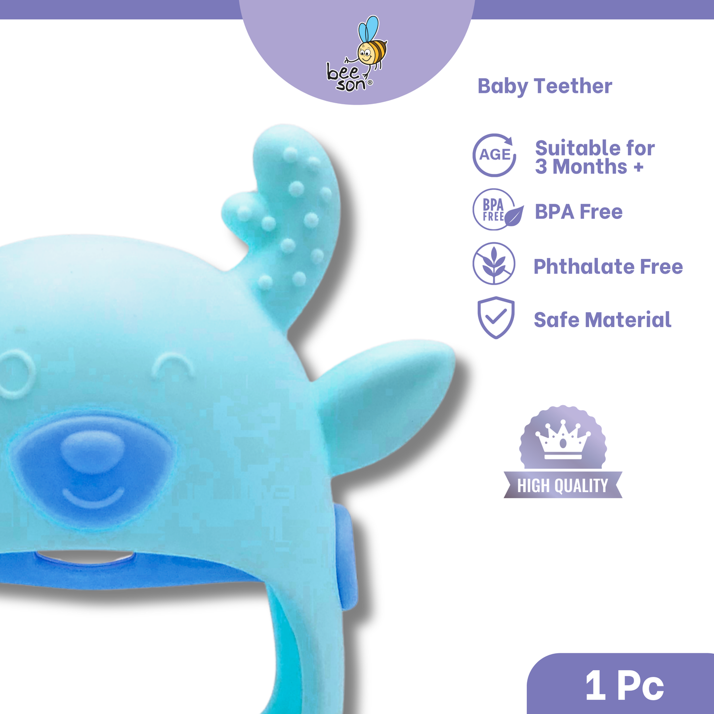 Beeson Soft Silicone Baby Teether 80817