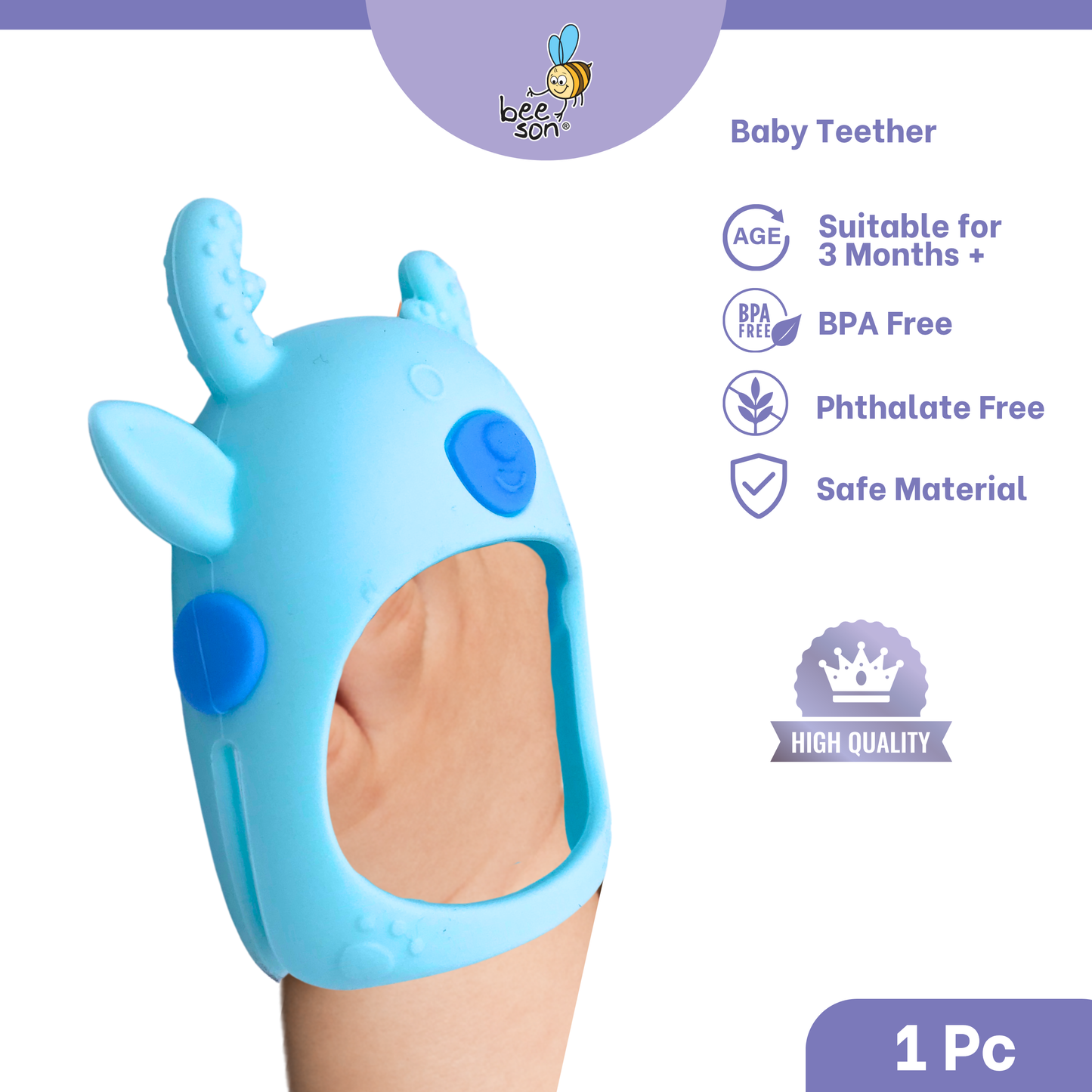 Beeson Soft Silicone Baby Teether 80817