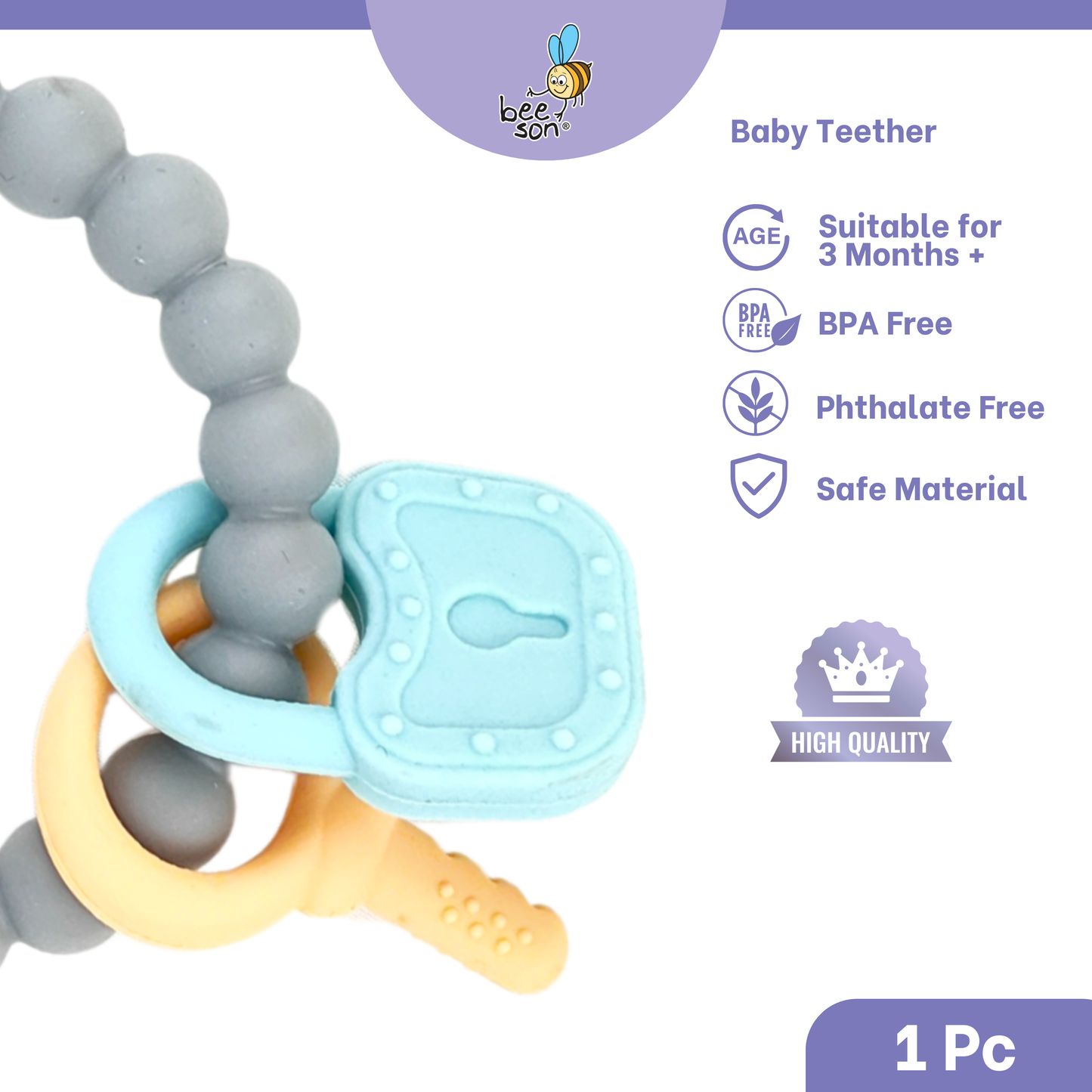 Beeson Soft Silicone Baby Teether 80818