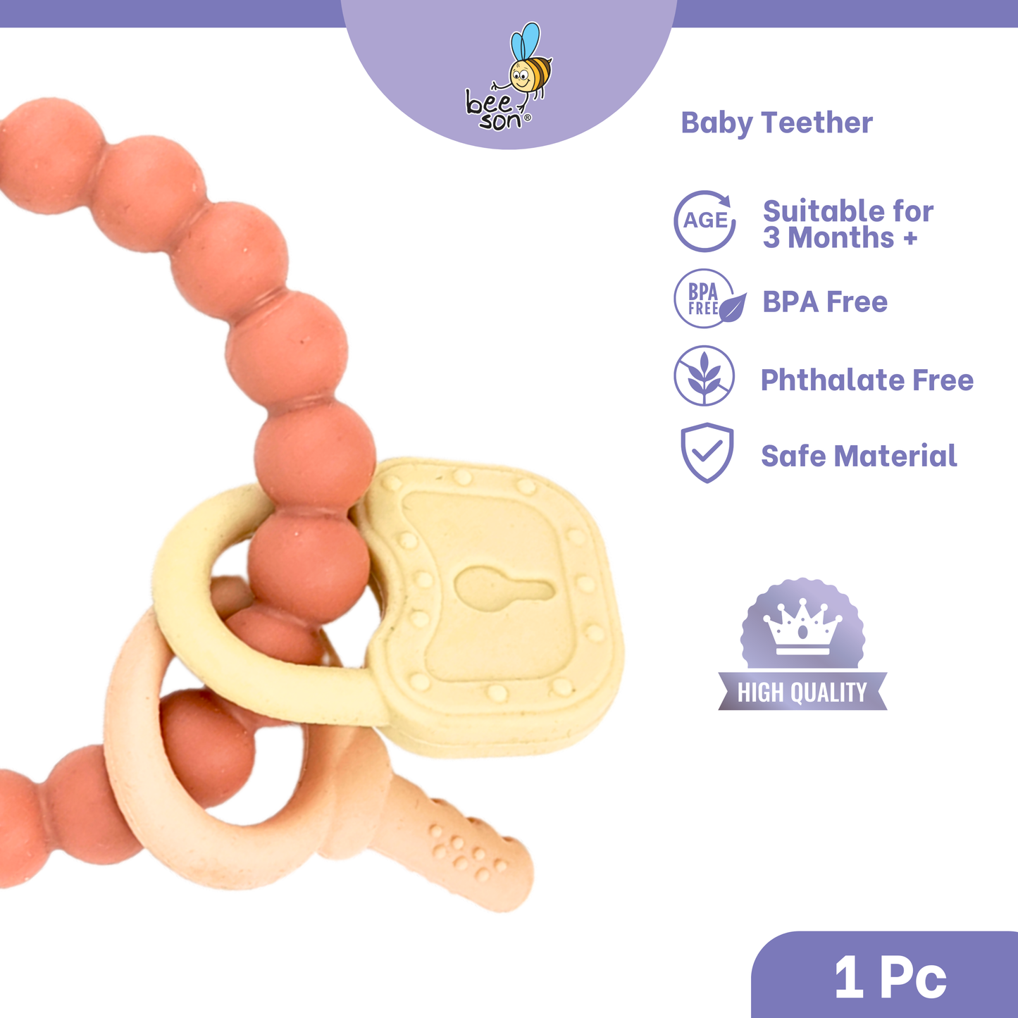 Beeson Soft Silicone Baby Teether 80818