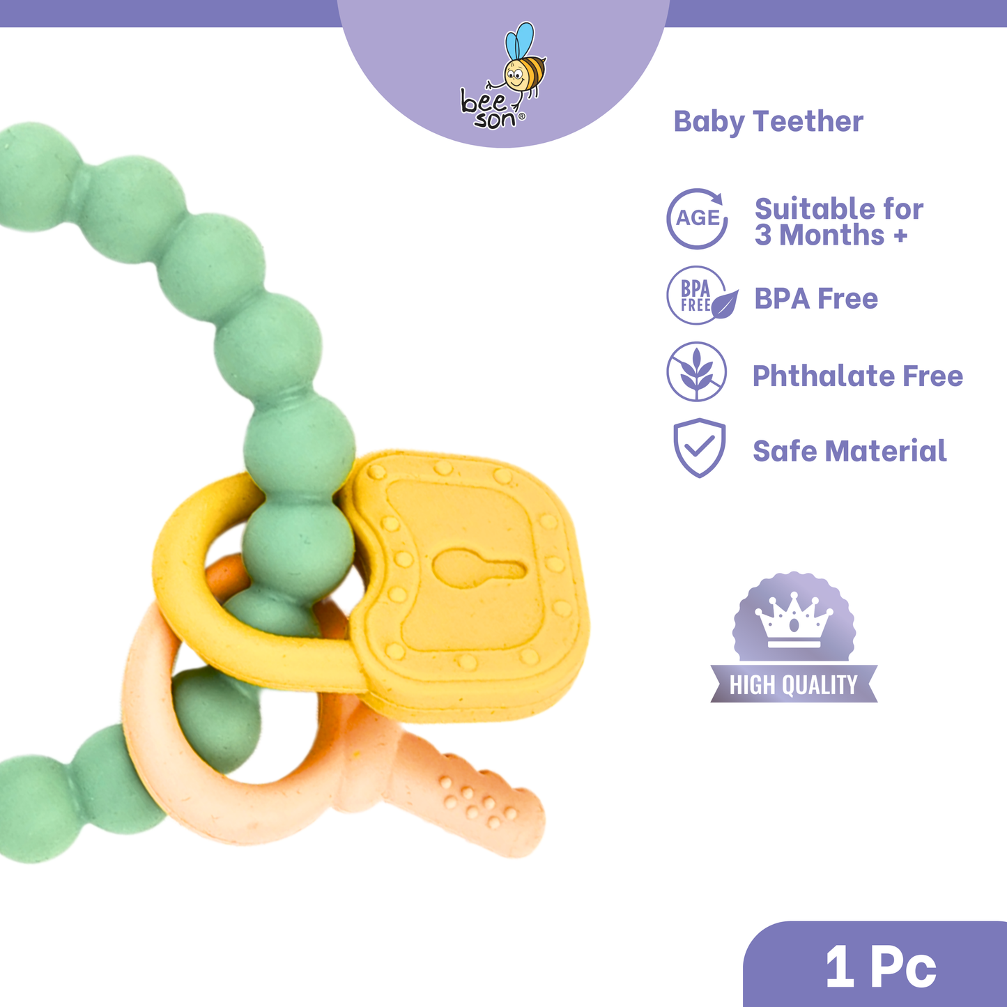 Beeson Soft Silicone Baby Teether 80818