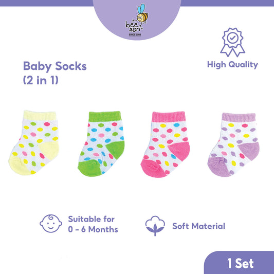 Beeson 2in1 Baby Girl Socks 80940