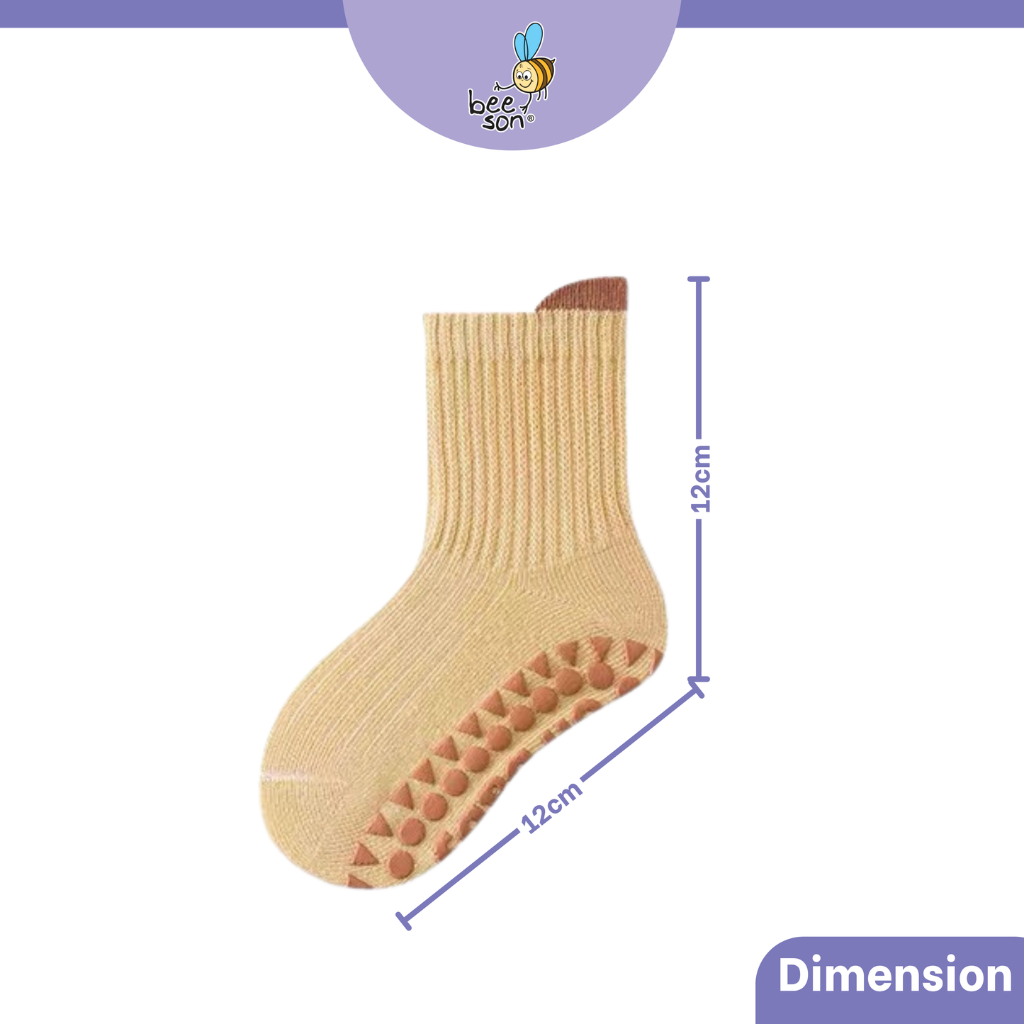 Beeson 2in1 | 3in1 | Baby Girl | Boy Socks Unisex Anti-Slip 80980 | 80981 | 80982 | 80983