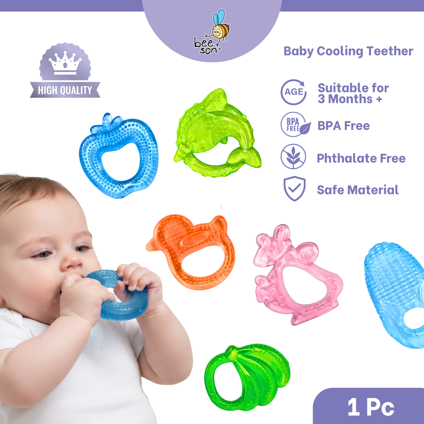 Beeson Soft Water Filled Silicone Baby Teether 85811