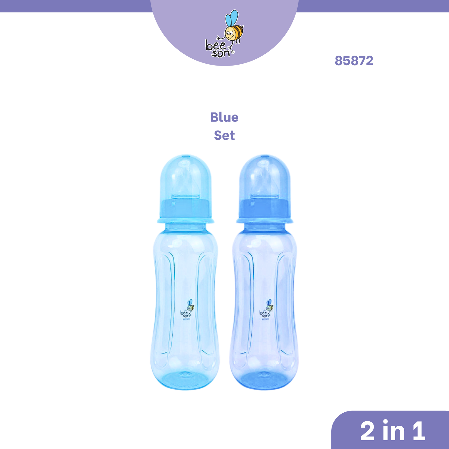 Beeson 2 in 1 - 250ml | 8.45oz Standard Neck Feeding Bottle | 85872