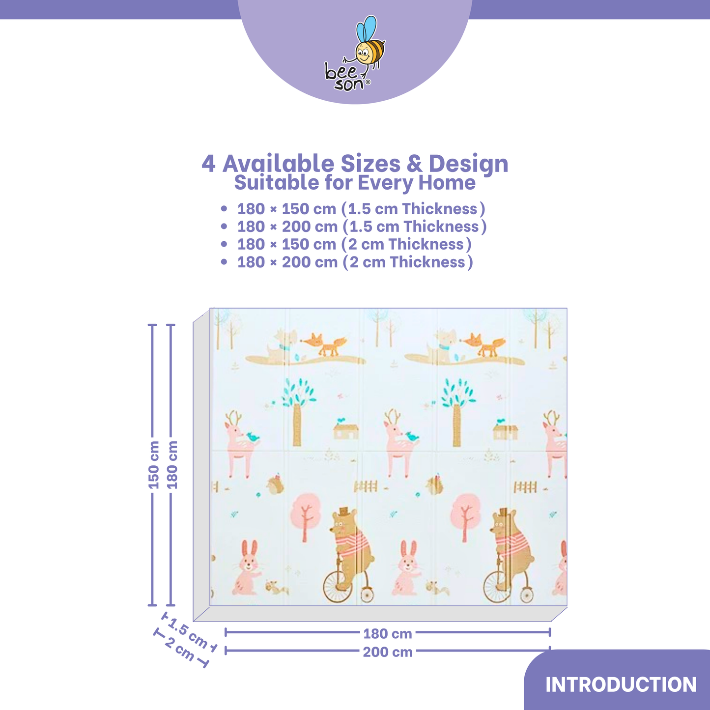 Beeson Comfort XPE Baby Playmat 83260 | 83261 | 83262 | 83263