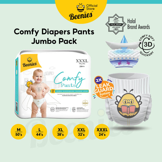 Beenies Diapers Baby Comfy Pants Jumbo Pack