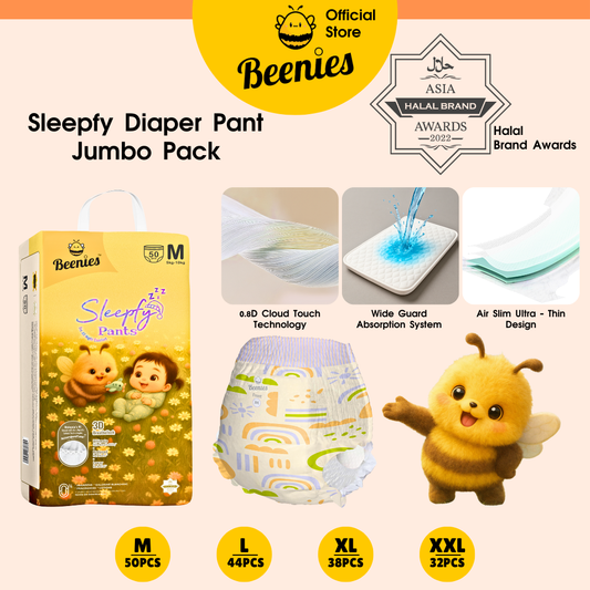 Beenies Baby Diapers Sleepfy Pants Jumbo Pack