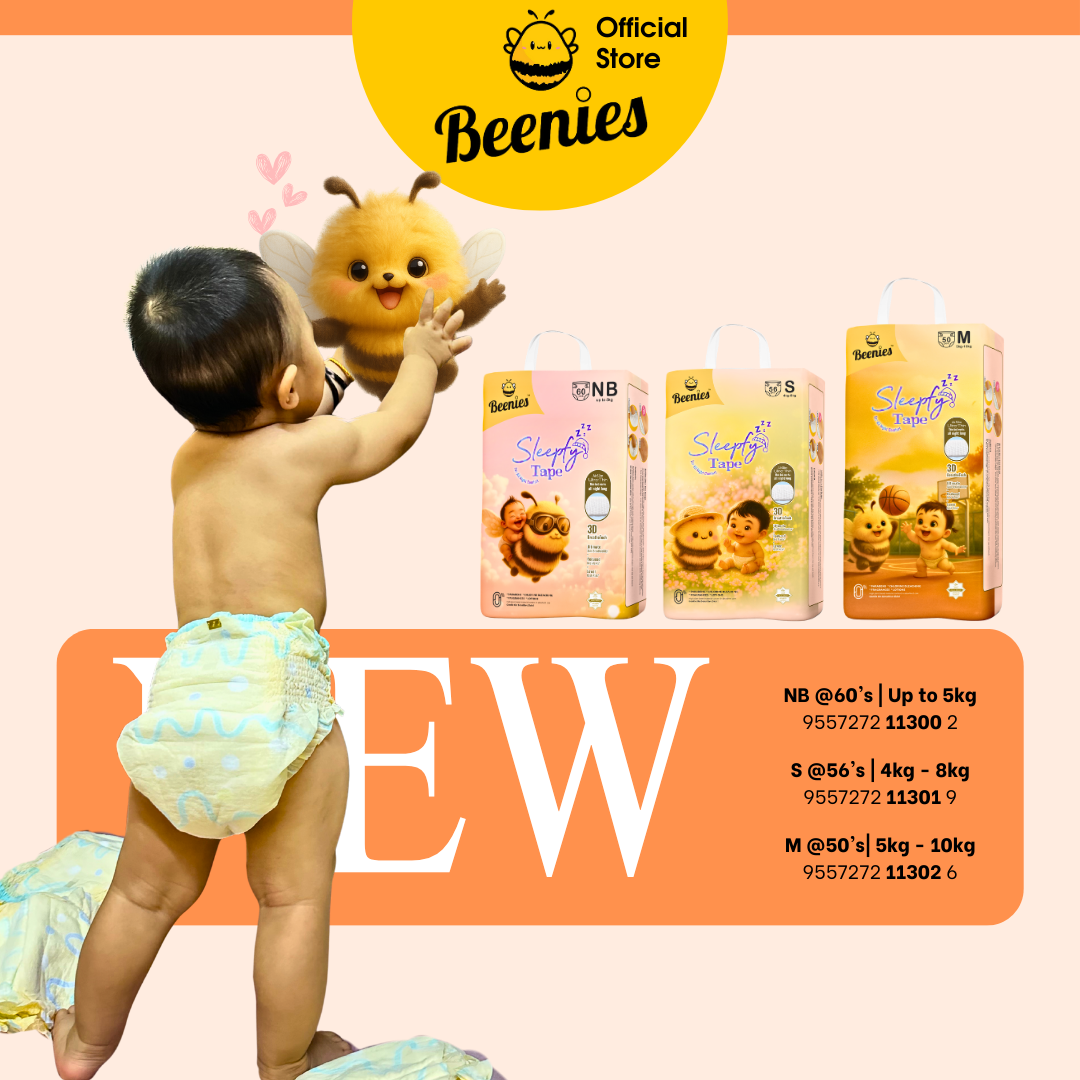 Beenies Baby Diapers Sleepfy Tape Jumbo Pack