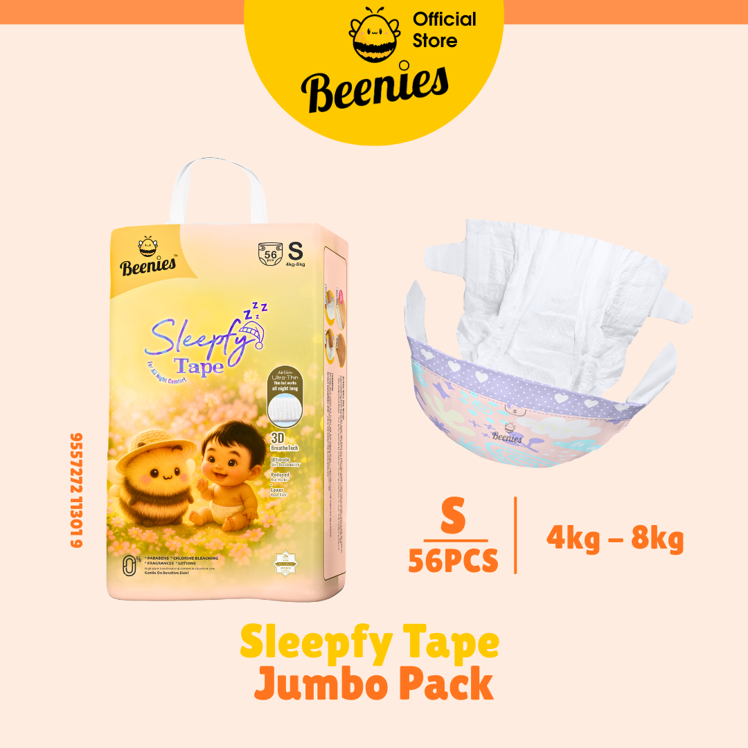 Beenies Baby Diapers Sleepfy Tape Jumbo Pack