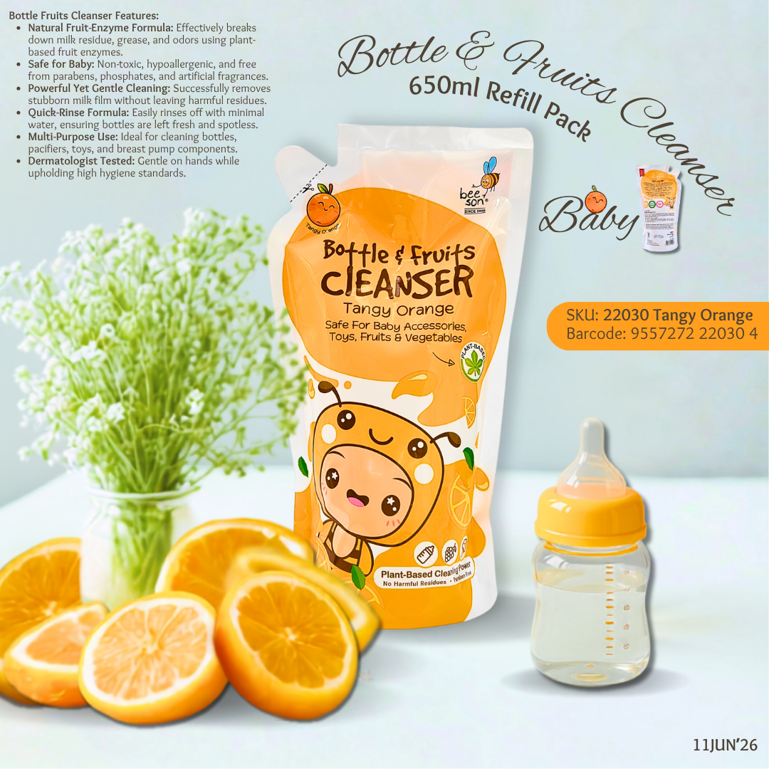 Beeson Baby Bottle & Fruit Cleanser Refill Pack (650ml) | 22030 | 22031