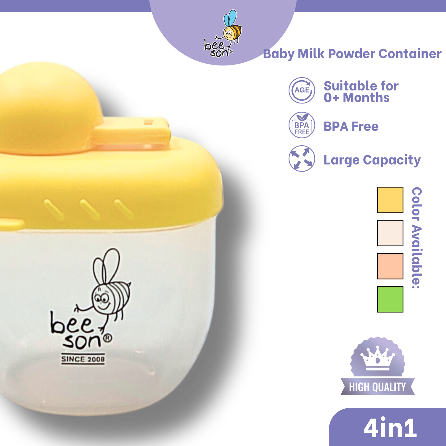 Beeson 4in1 Baby Multi Purpose Powder Container Dispenser | 80486
