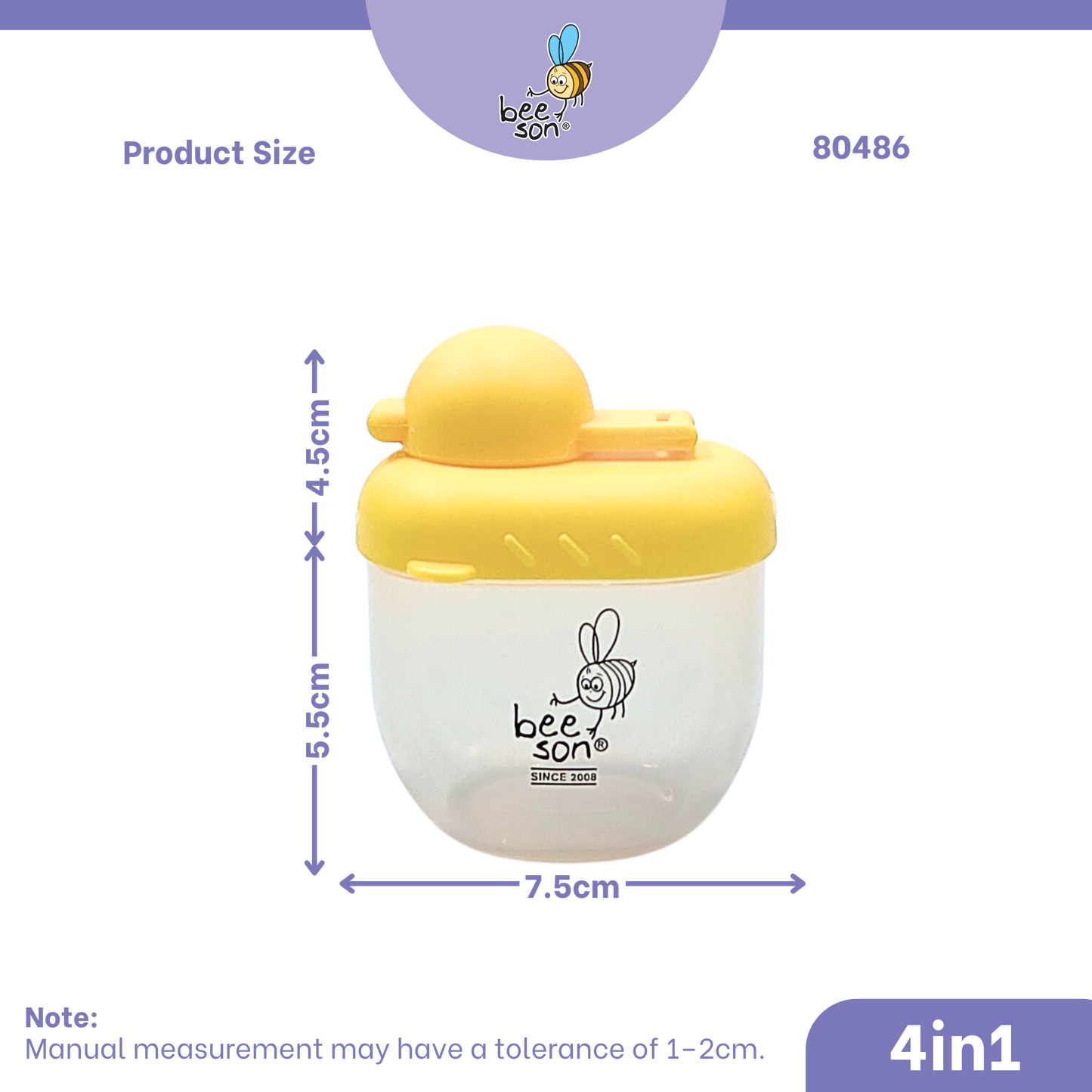 Beeson 4in1 Baby Multi Purpose Powder Container Dispenser | 80486