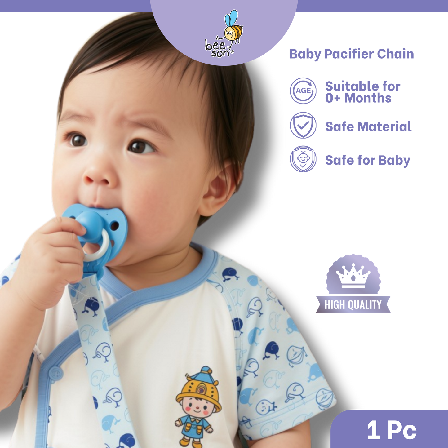 Beeson Baby Soother Safety Chain Clip 81220