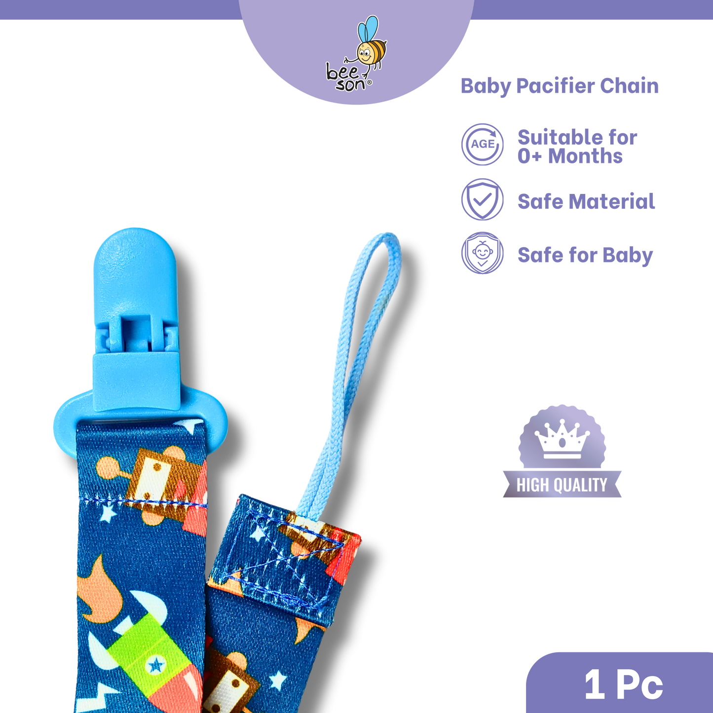 Beeson Baby Soother Safety Chain Clip 81220