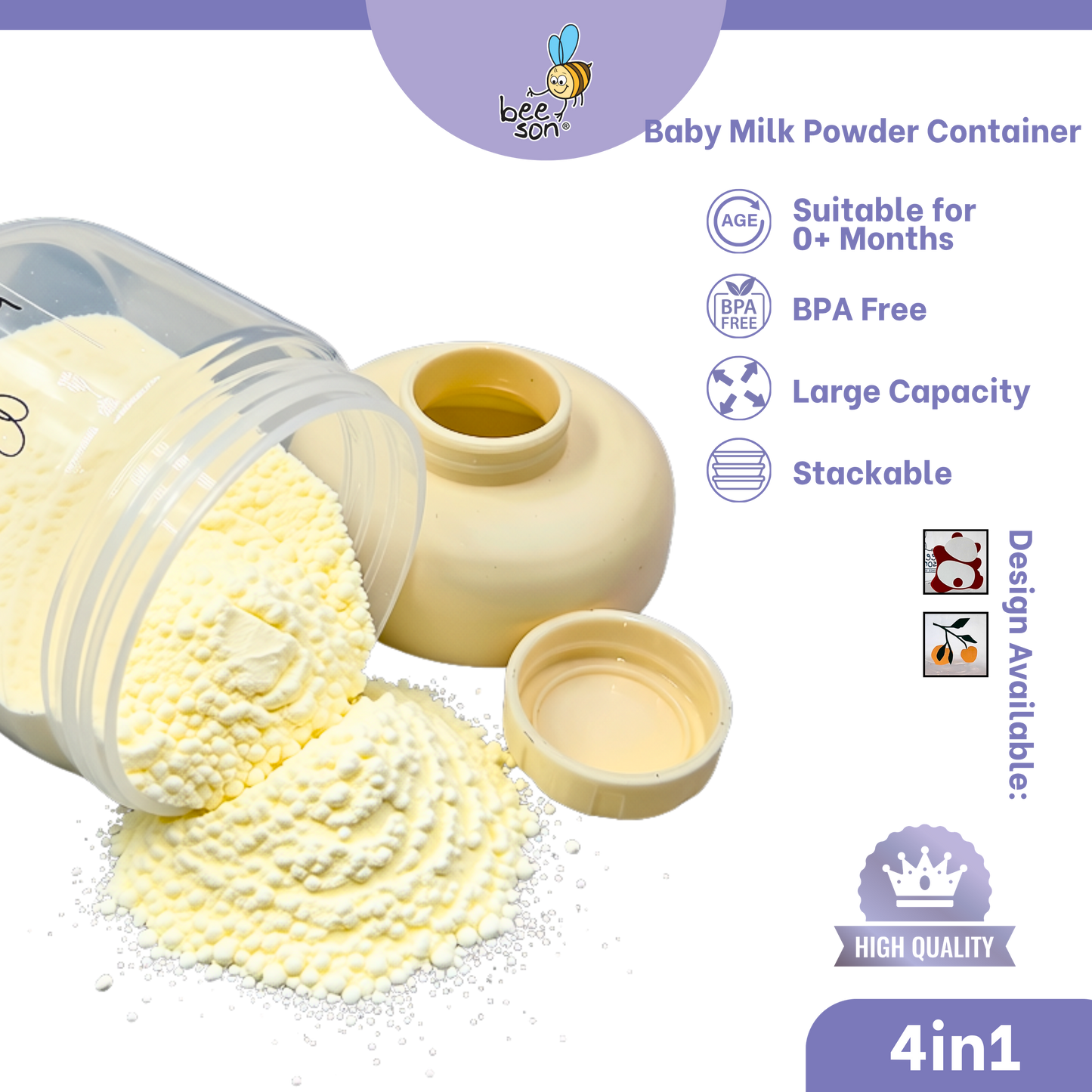 Beeson 4in1 Baby Multi Purpose Powder Container Dispenser | 81248