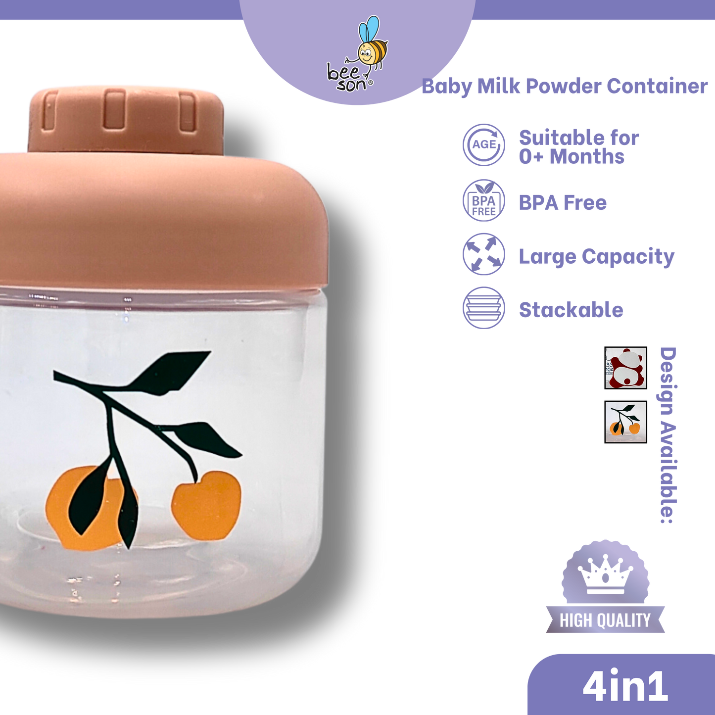 Beeson 4in1 Baby Multi Purpose Powder Container Dispenser | 81248